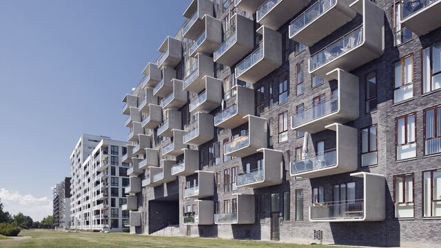 Apartment blocs windows - Small